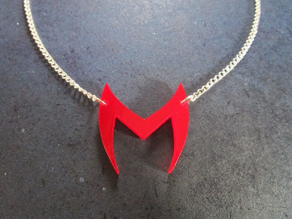Scarlet Witch Emblem Logo Pendant Necklace Inspired Costume Head Piece Avengers