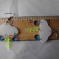 Unique Rain Clouds with Lightning Bolt Dangle Earrings Cute Mood Original Gift