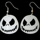 Nightmare Before Christmas Xmas Jack Skellington Face Earrings Costume Accessory