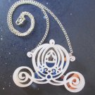 Cinderella's Carriage Pendant Necklace Pumpkin Coach Choice Silver