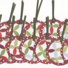 Set of 16 Poinsettia Pattern Christmas Holiday Gift or Hang Tags