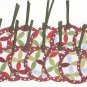 Set of 16 Poinsettia Pattern Christmas Holiday Gift or Hang Tags