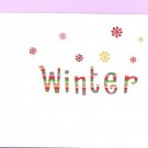 Bright Rainbow Winter Card with Matching Envelope