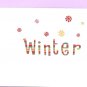 Bright Rainbow Winter Card with Matching Envelope