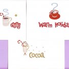Set of 3 Holiday Cocoa Cards with Envelopes