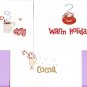 Set of 3 Holiday Cocoa Cards with Envelopes