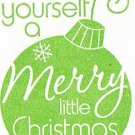 Set of 3 Green Christmas Ornament Cards with Envelopes