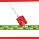 Christmas Tag Card with Ribbon and Envelope