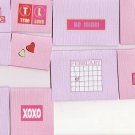 Set of 10 Valentines Day Love Bling Cardstock Cards