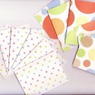 Set of 12 Rainbow Colored Dimensional Note Cards