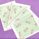Set of 4 Pastel Poodle Cards with Envelopes