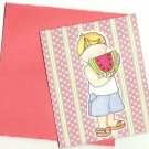 Summer Watermelon Boy Card with Envelope