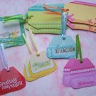 Set of 18 Travel Gift or Hang Tags