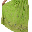 Ramaya Fashion Bollywood Ladies Indian Boho Hippie Long Skirt Sequin Skirt Rayon