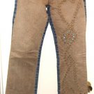 NWT WESTERN DENIM BANK EMBELLISHED JEANS like CHAPS BOOT CUT sz 27