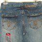 NWT WESTERN DENIM BANK EMBELLISHED JEANS like CHAPS BOOT CUT sz 27