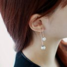 Beautiful linked pearl earrings jewelry