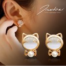 Temperament of artificial opal stud earrings