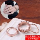 Popular small adorn article three-piece ring deserve to act the role of the ring