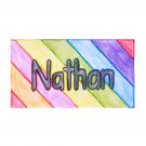 Rainbow Diagonal Nametag