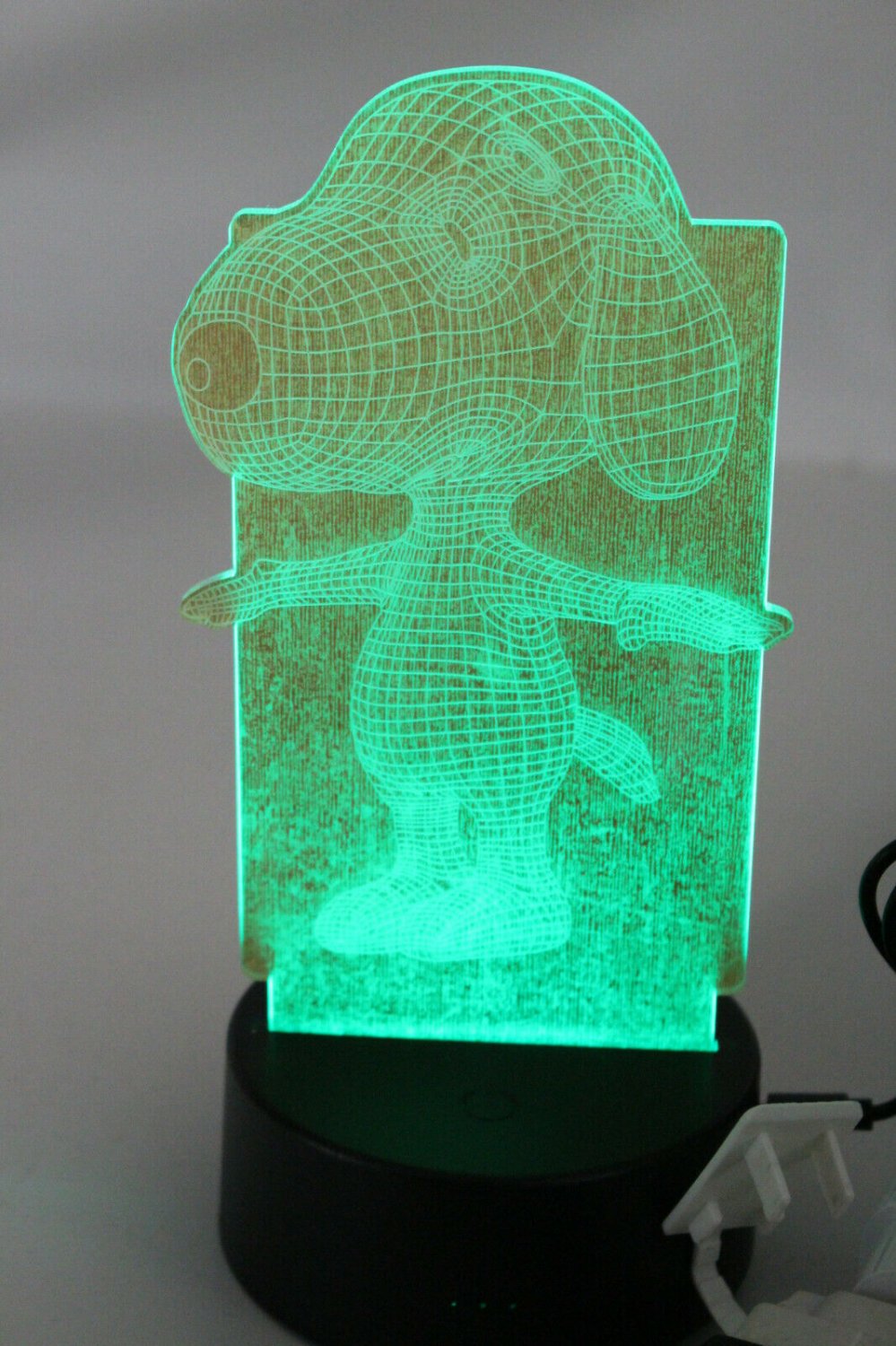 3D Illusion Lamp Night Light 7 Color Change LED Desk Table w Base and USB Cord