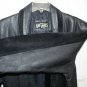 Vtg 90s 2 Tone Long Black Leather w Suede Coat Jacket Women Size L the Bad Lands