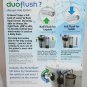 Duoflush Complete System by Fluidmaster 550DFRK-3 Water Saving Toilet Flush