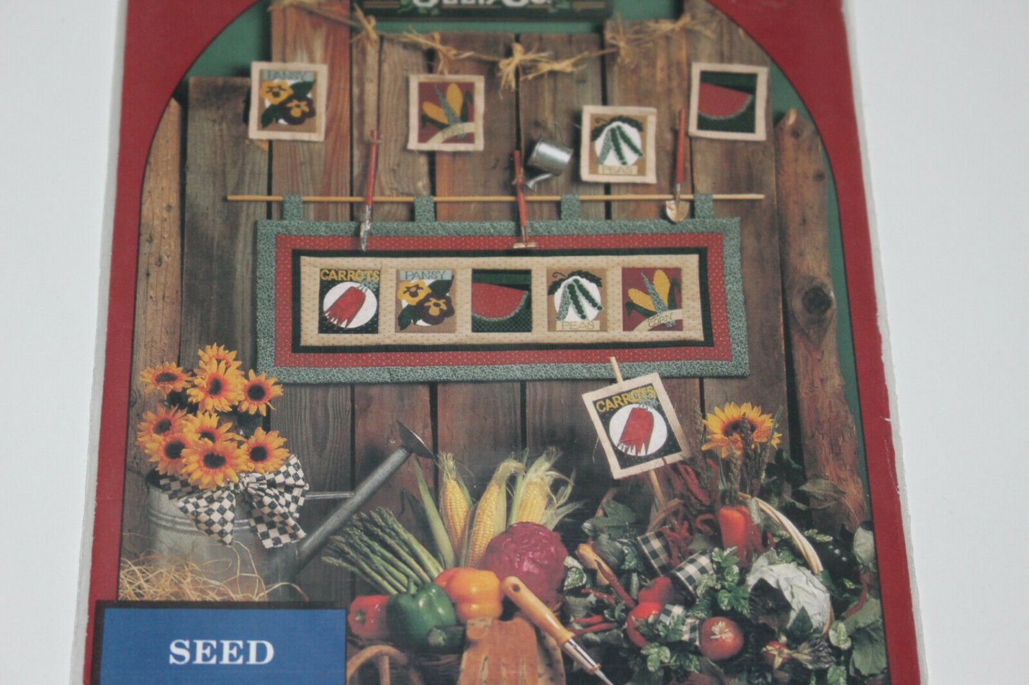 Garden Seed Packet Mini Quilt Sewing Pattern Wall Hangings Pot Holders +