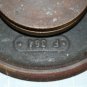 Vintage Solid Metal Sewing Machine Hand Wheel Black w Pulley Belt Groove