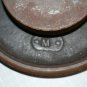 Vintage Solid Metal Sewing Machine Hand Wheel Black w Pulley Belt Groove