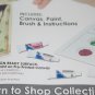 Fuzzy Heel Shoe Paint Your Own Home Decor Painting Canvas DIY Craft Kit New