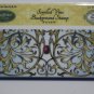 JustRite Cling Rubber Stamp Scrolled Vine Background 4.5 x 5.75 Amy Fedder