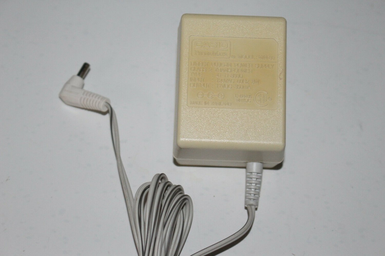 Casio PhoneMate M/N-60 Class 2 Transformer AC/DC Direct Power Supply 11V 350maH