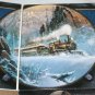 Ted Blaylock Round 500 Piece Jigsaw Puzzle Train Climbing Eagle Pass 19.5 " Dia.