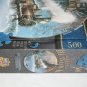 Ted Blaylock Round 500 Piece Jigsaw Puzzle Train Climbing Eagle Pass 19.5 " Dia.