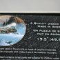 Ted Blaylock Round 500 Piece Jigsaw Puzzle Train Climbing Eagle Pass 19.5 " Dia.