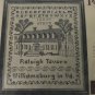 Vtg Colonial Williamsburg VA Cross Stitch Sampler Kit Raleigh Tavern Paragon