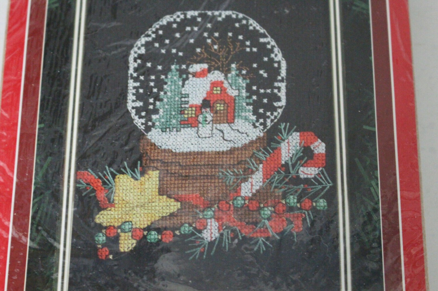 Christmas Traditions Snow Globe Counted Cross Stitch Kit 5x7 Leisure Arts