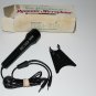 Vtg Hitachi Dynamic Microphone Non Directional NDM-41SU Dual Jack w Stand in Box