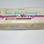 Vtg Hitachi Dynamic Microphone Non Directional NDM-41SU Dual Jack w Stand in Box