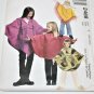 McCalls 2468 Children Girls Poncho Pull-On Pants Sz XS S 3 4 5 6 Sewing Pattern