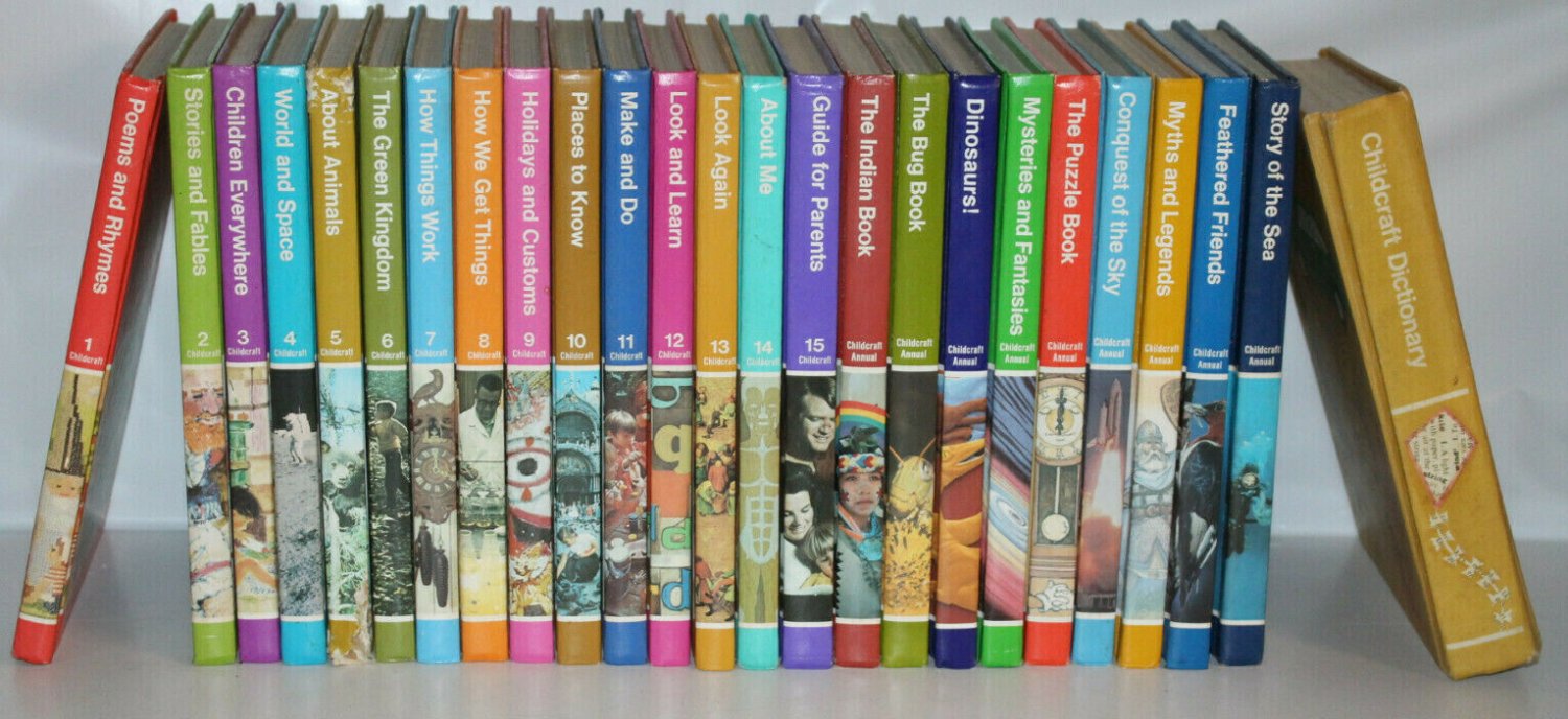 Childcraft The How and Why Library Books Complete Set w 9 Annuals and Dictionary