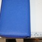 Blue Long Full Zip Around Wallet Card Holder Wristlet 8 x 4 x 1 Change Pocket