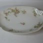 Vintage Haviland Limoges France Small Serving Platter Pink Roses Gold Trim Oval