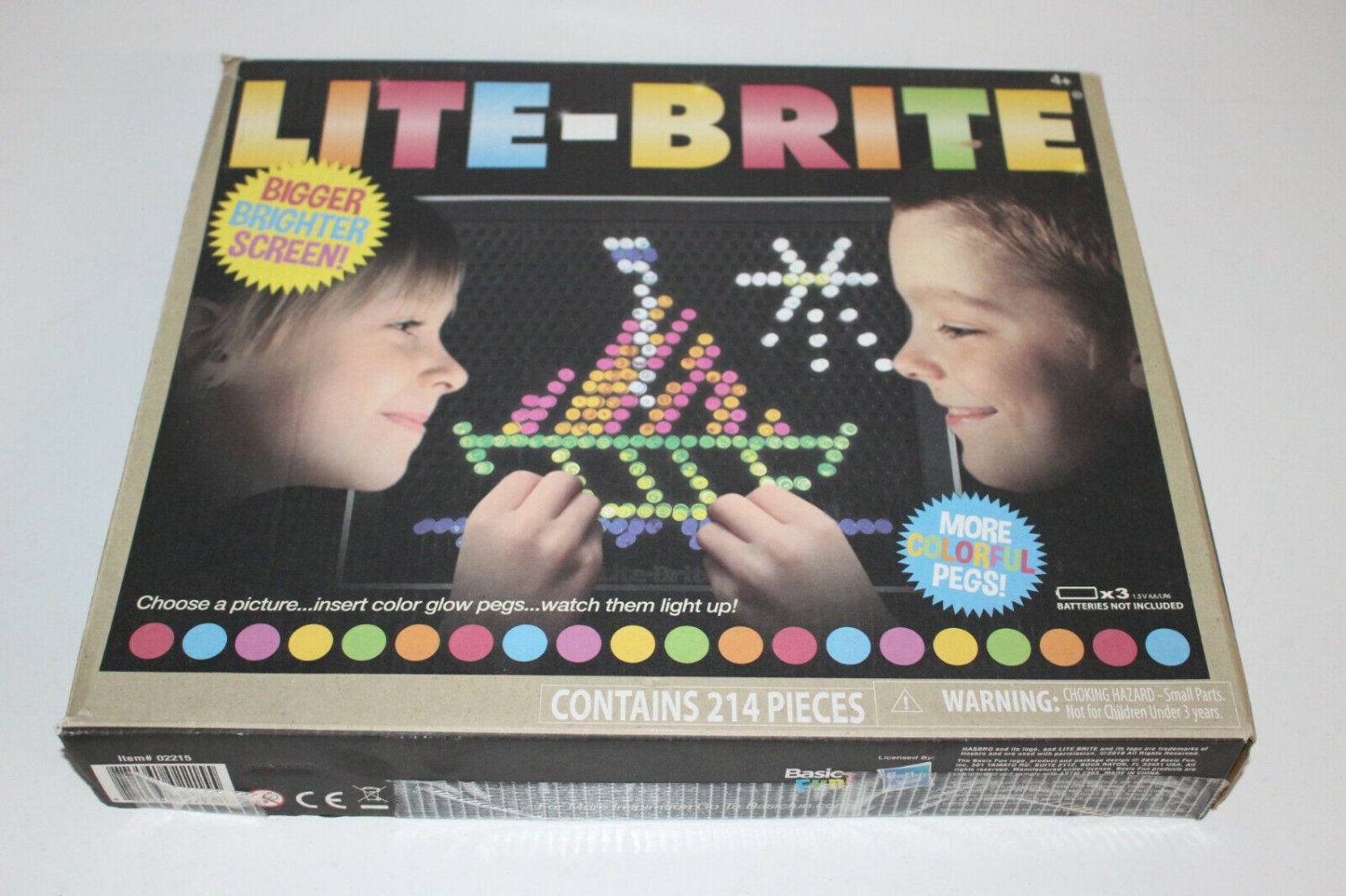 Lite Brite with Pegs Sheets and Instructions in Original Box