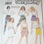 Simplicity 7111 Pull-on Pants Shorts Capri Sz PT S M L Slim Fit All Length Patte