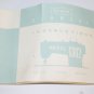 Genuine Original Sears Kenmore 1302 Sewing Machine Instruction Manual Book