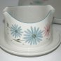 1950s Franciscan Maytime Gravy Boat USA Oven Safe Mid Century Modern Pink Blue
