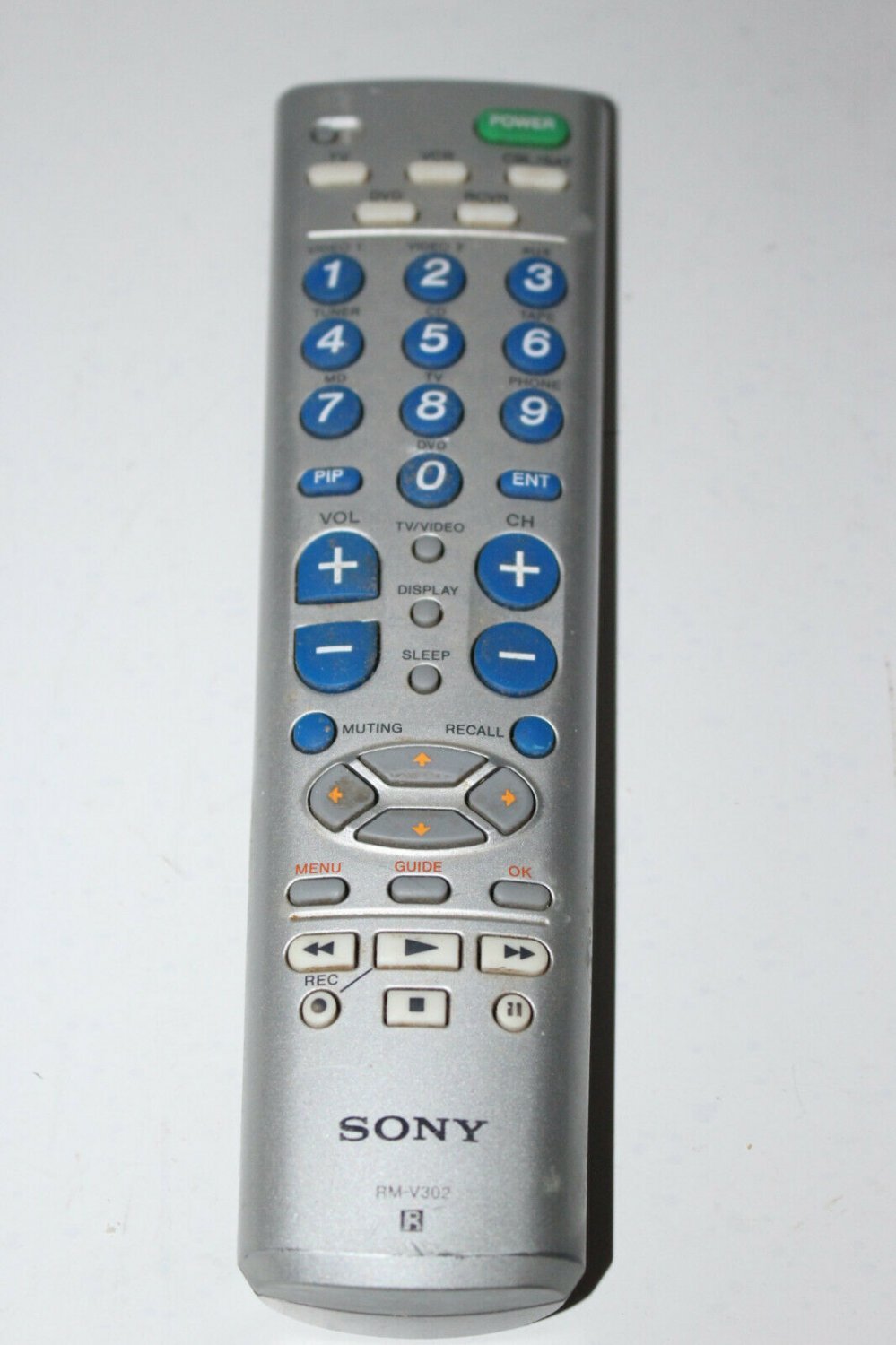 Genuine Sony RM-V302 Universal Programmable TV VCR DVD Remote Control Commander