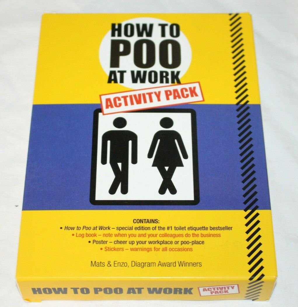 How to Poo at Work Activity Pack Kit by Mats & Enzo New Books Stickers ...